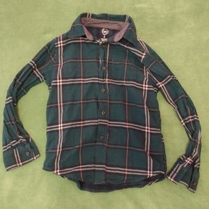 Wonder Nation button up little boys long sleeve shirt